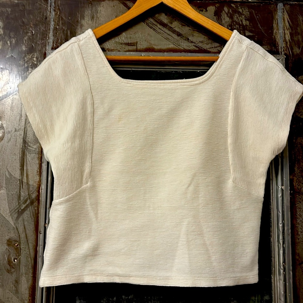 Madewell Ottoman Rib Short-Sleeve Top